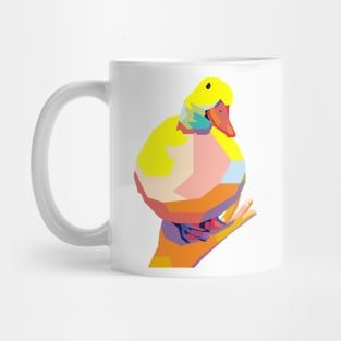 Duck on Palm Meme Mug
